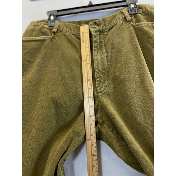 J Crew Womens Corduroy Pants Size 38R green mustard Cotton Classic Fit - Picture 7 of 10